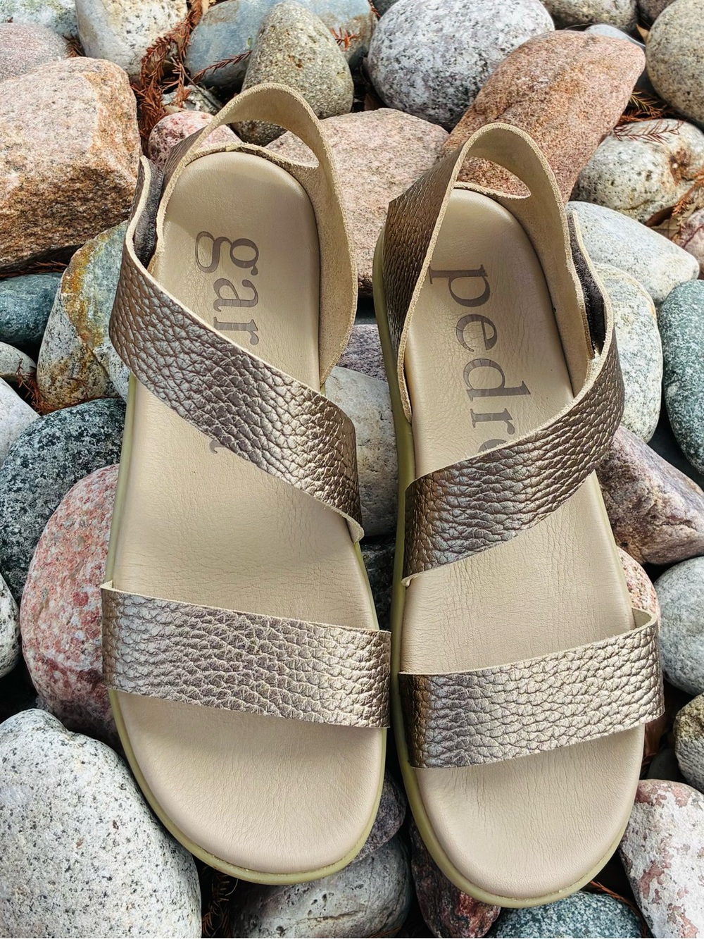 Pedro Garcia JEDDA Bronze Slingback Sandals size 8.5